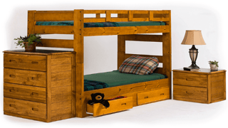 wooden-bunk-bed-bedroom-set