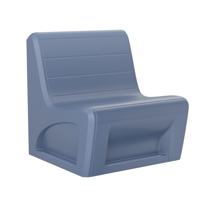 Sabre Armless Lounge Chair - Midnight Blue