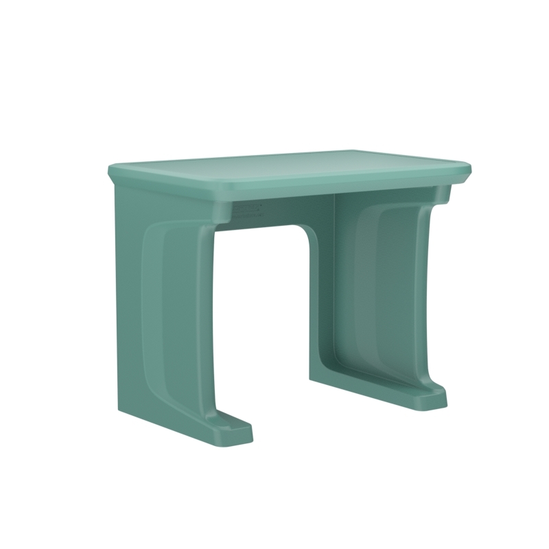 Endurance Floor Mount Desk - Aqua